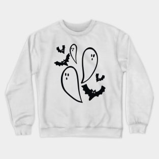 ghosts and bats Crewneck Sweatshirt